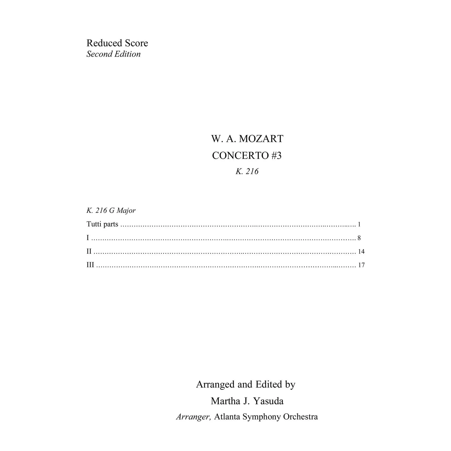 Yasuda Mozart Konzert Nr.3 Noten 2-3 Violinen Download