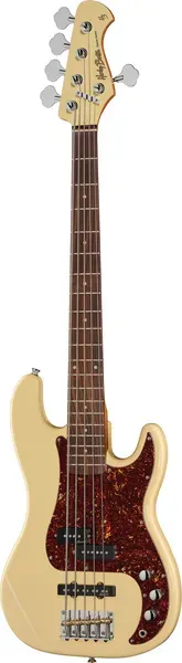 Harley Benton Pro PJ-75 OW 5-Saiter E-Bass Olympic White