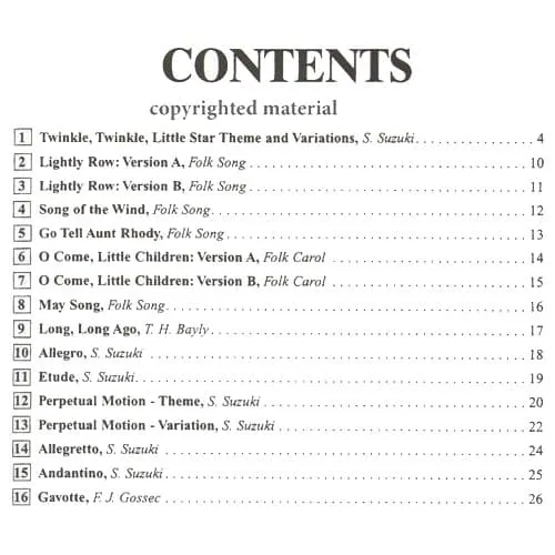 Suzuki String Quartets Volume 1 Streichquartett Noten