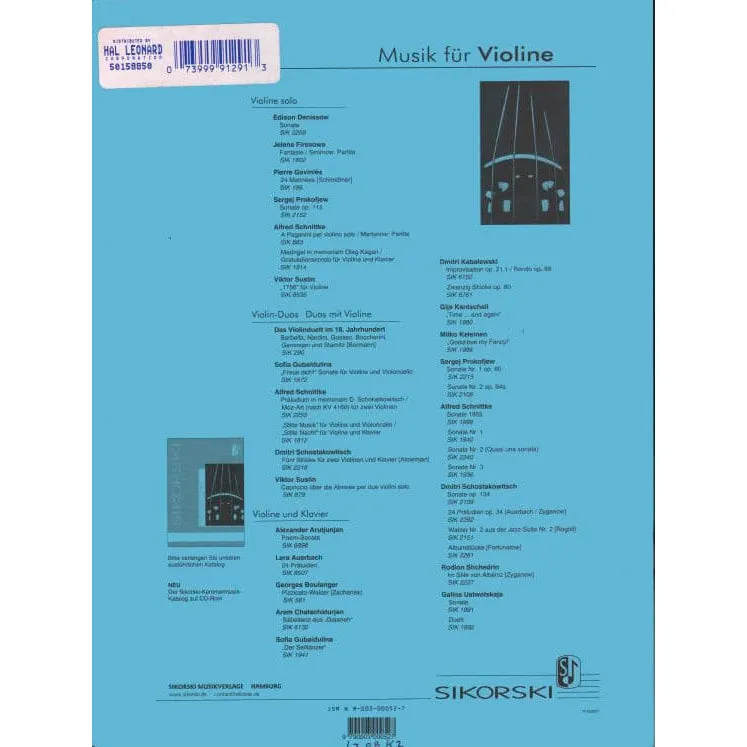 Shar Music Ernst Six Polyphonic Studies Noten Violine solo