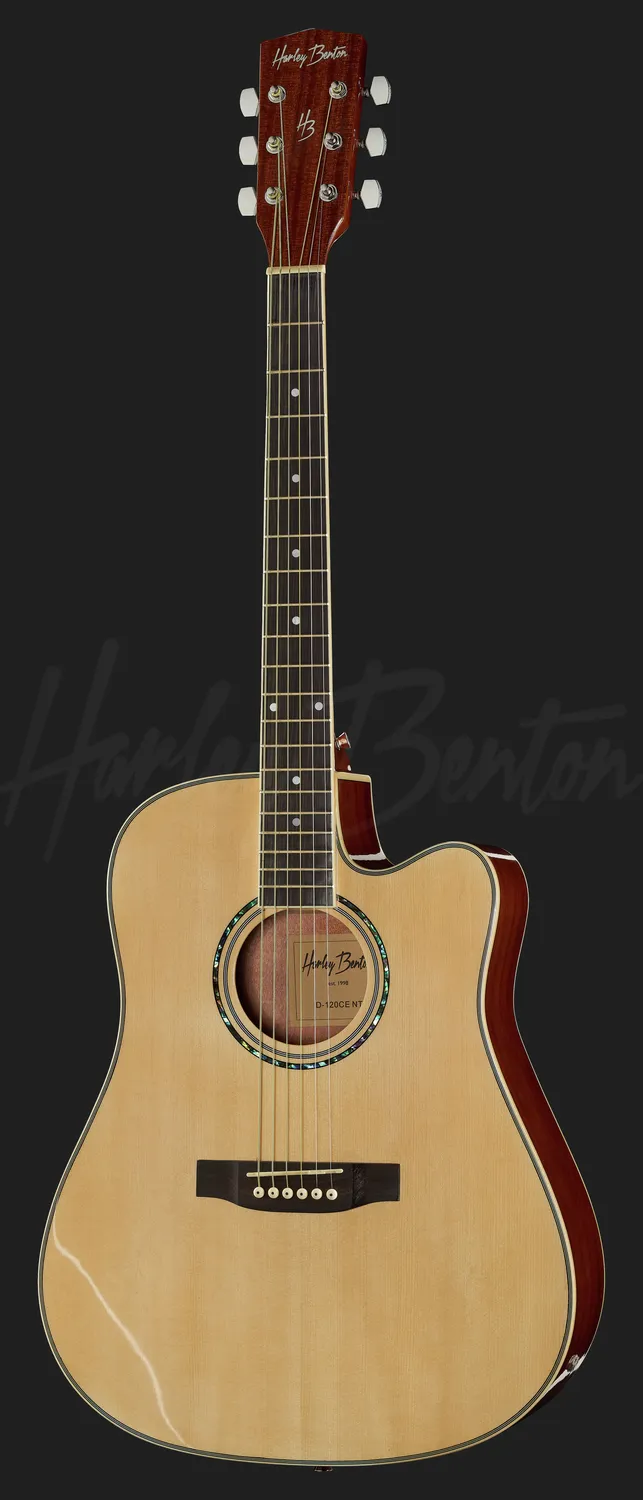 Harley Benton D-120CE NT E-Akustik-Gitarre Dreadnought