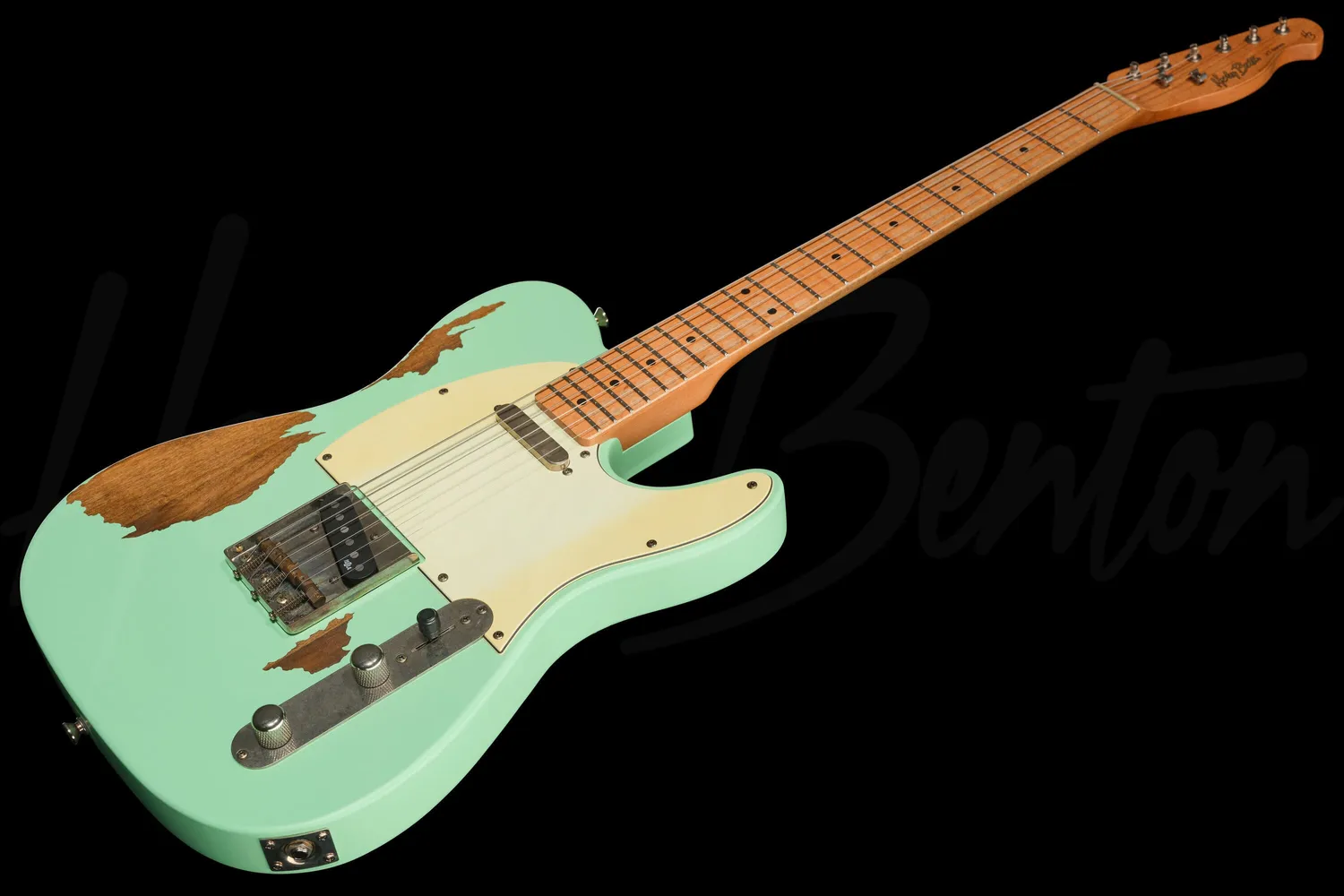 Harley Benton TE-62HA MN SFG E-Gitarre Seafoam Green