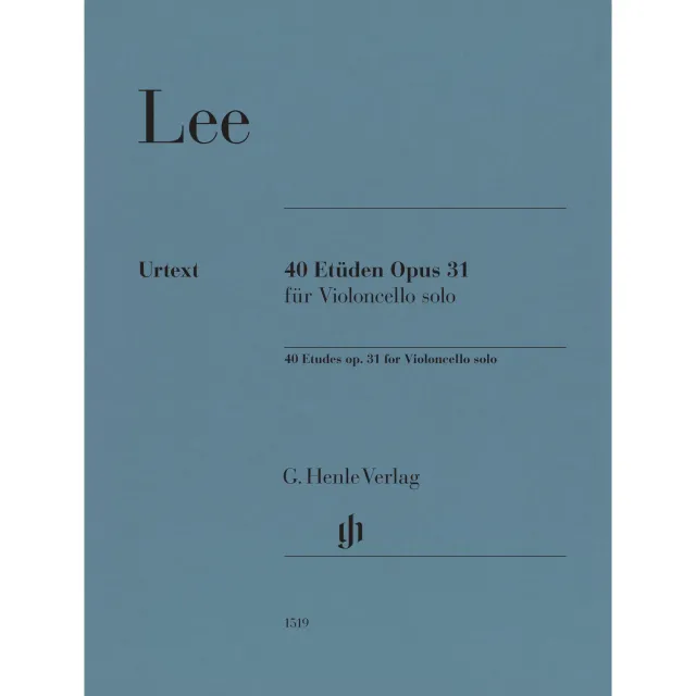 Shar Music Lee 40 Etüden op. 31 Cello Urtext Henle