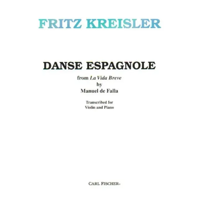 Carl Fischer Falla Danse Espagnole Violine Klaviernoten