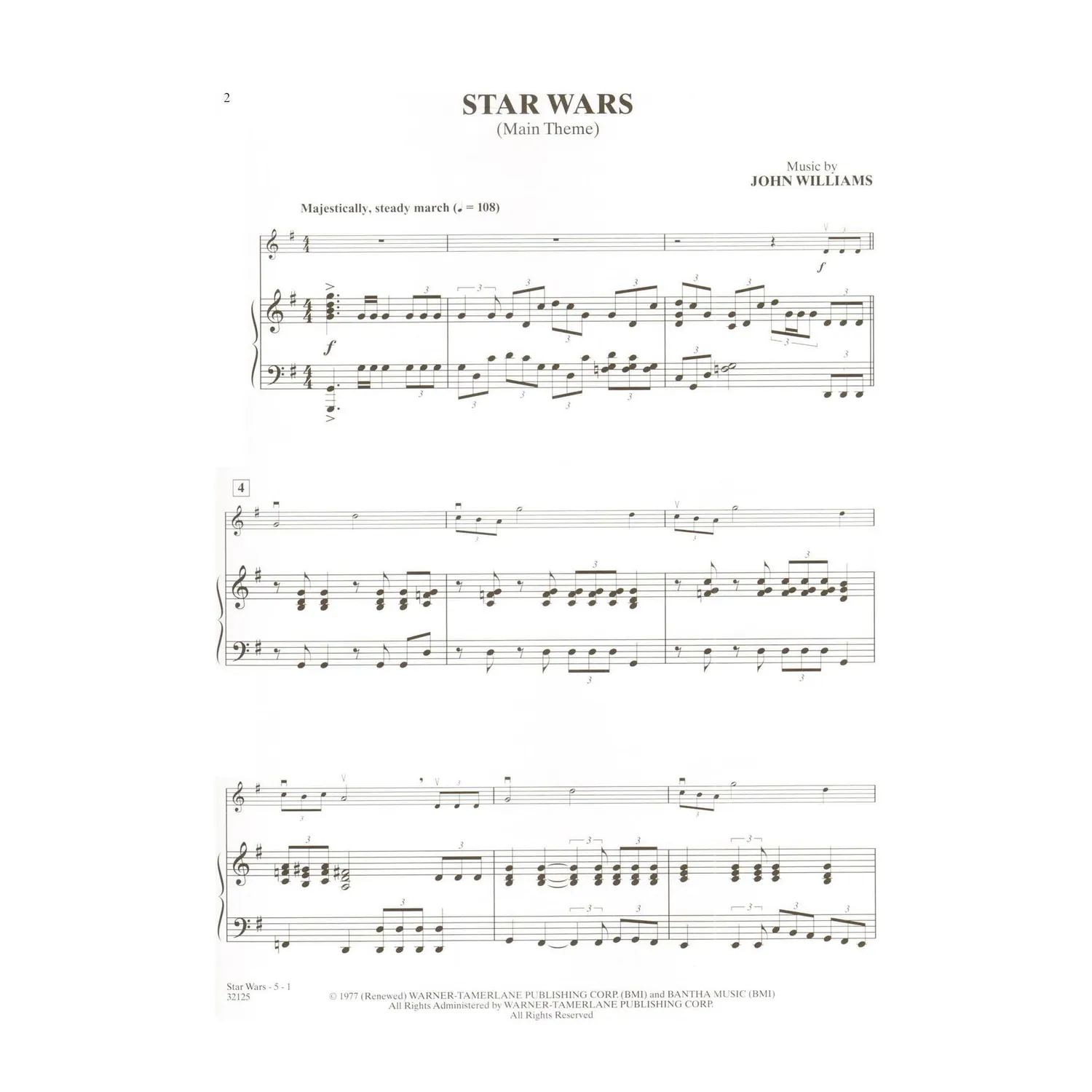 Alfred Star Wars Noten Violine Klavier