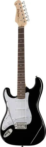 Harley Benton ST-20LH BK E-Gitarre Schwarz Links