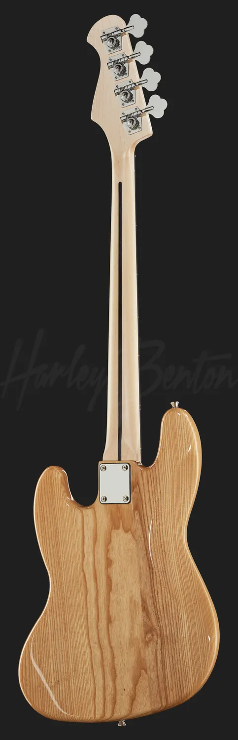 Harley Benton JB-75 NA E-Bass Esche Natur 4-saitig