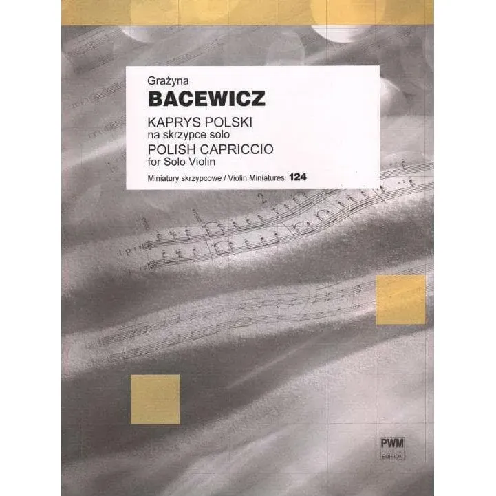 Shar Music Bacewicz Polish Caprice Violine Noten PWM Solo