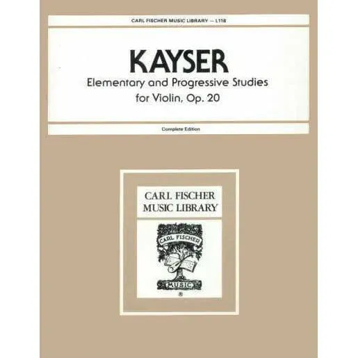 Carl Fischer Kayser 36 Etüden Op 20 Violine Noten komplett
