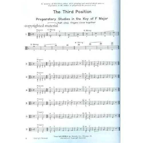 Shar Music Whistler Positions Volume 1 Noten für Viola