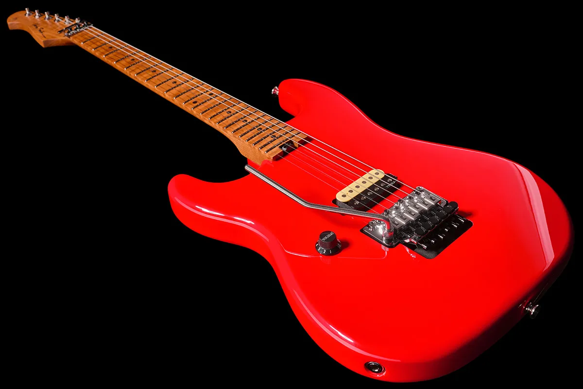 Harley Benton ST-80FR MN LH E-Gitarre Radiant Red Linkshand