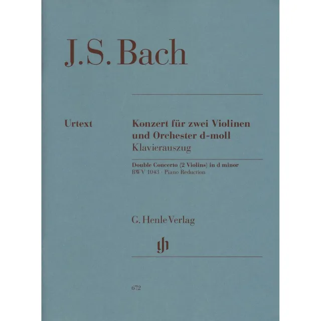 Shar Music Bach Doppelkonzert d-Moll BWV 1043 Noten 2 Violinen