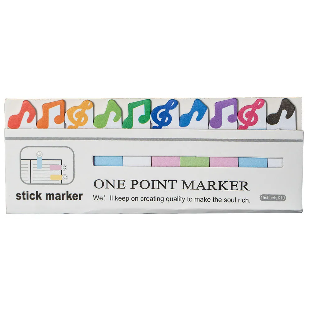 Shar Music Page Flags Haftmarker 10er Set Noten