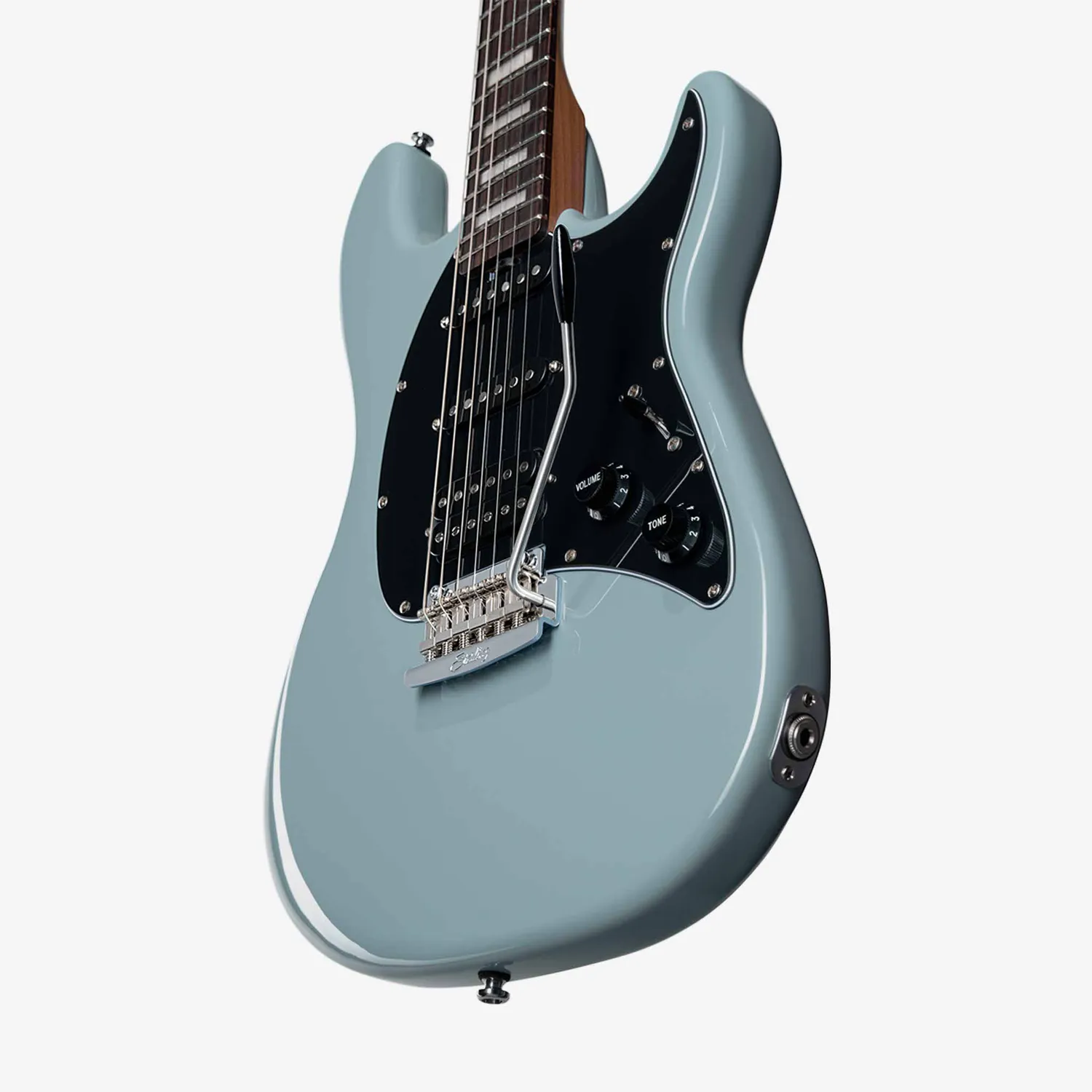 Sterling Cutlass Plus E-Gitarre Aqua Grey HSS