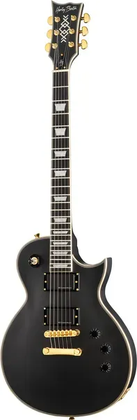 Harley Benton Vintage SC-1000 SBK E-Gitarre Satin Black Aktiv