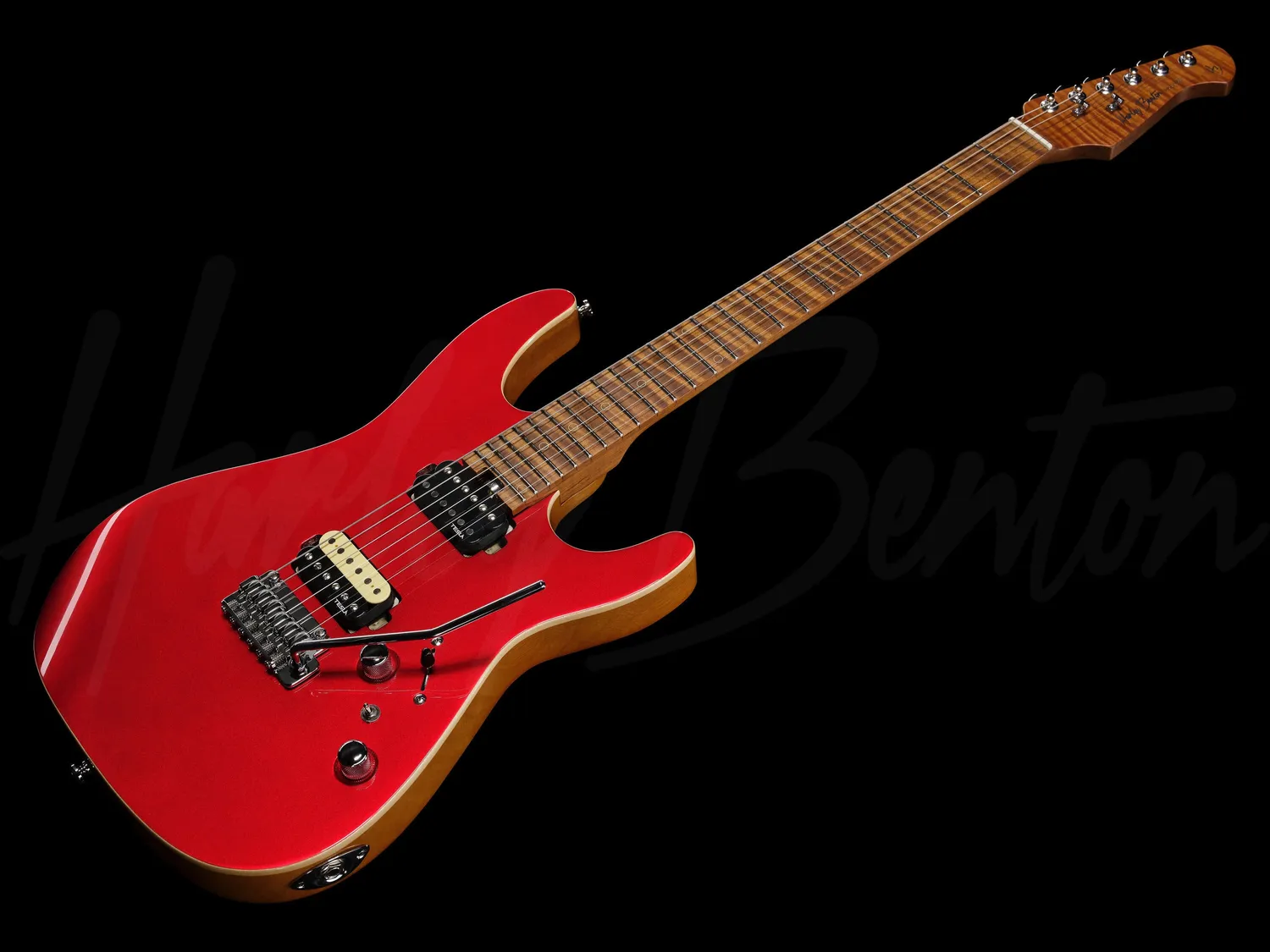 Harley Benton Fusion-IV HH MN RM E-Gitarre Red Metallic Tremolo