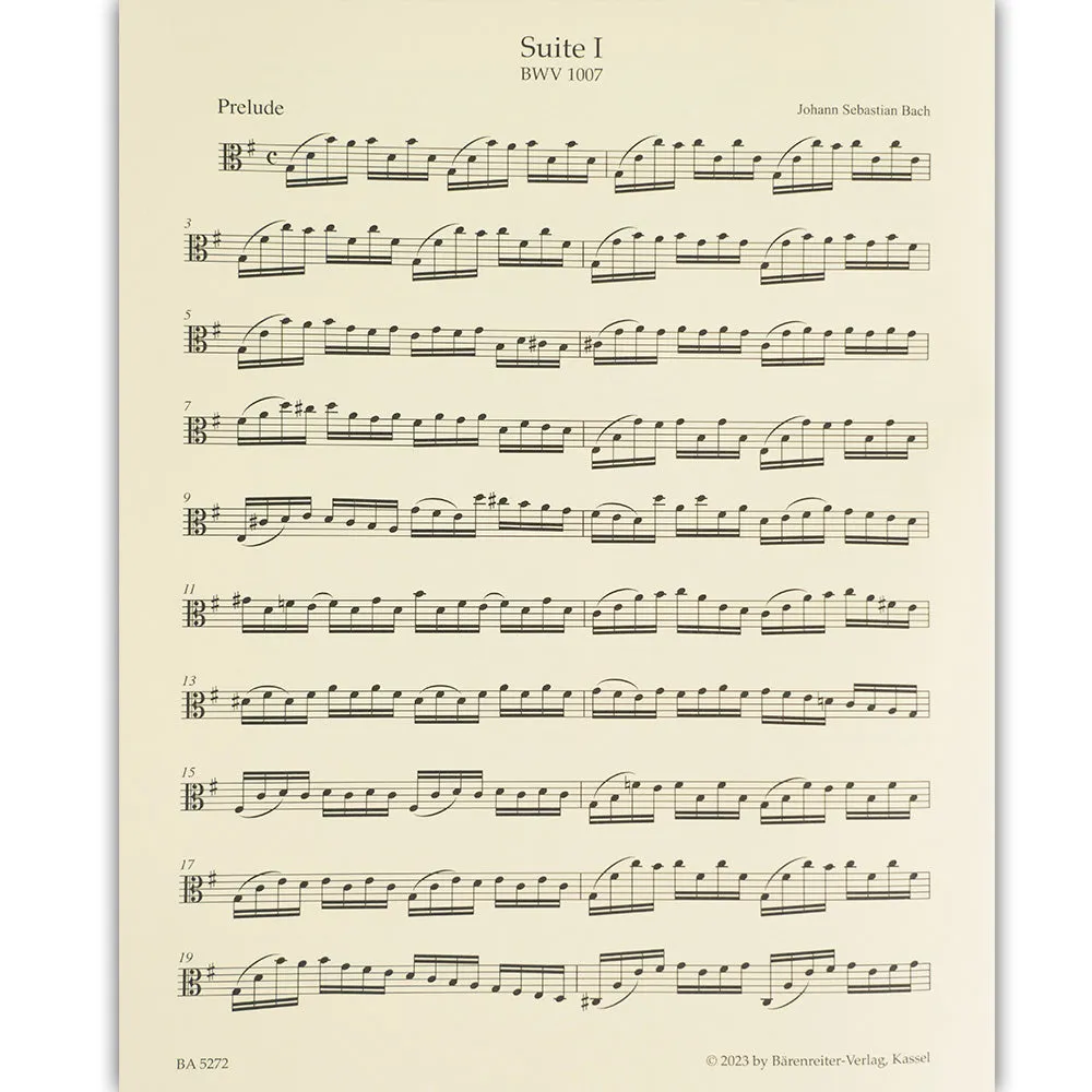 Shar Music Bach Six Suites BWV 1007-1012 Noten Viola