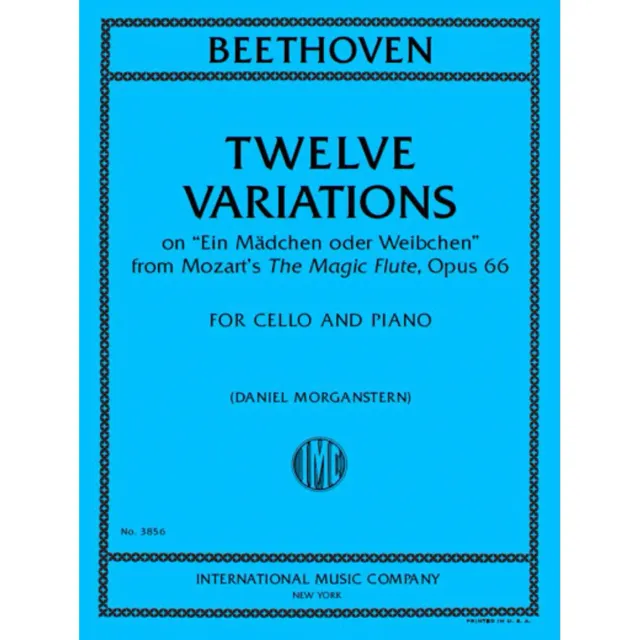 International Beethoven 12 Variationen Op. 66 Cellonoten