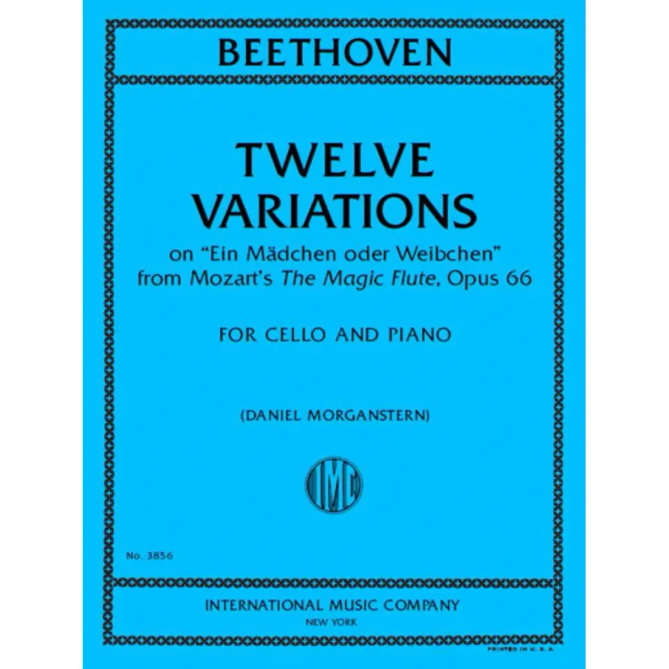 International Beethoven 12 Variationen Op. 66 Cellonoten