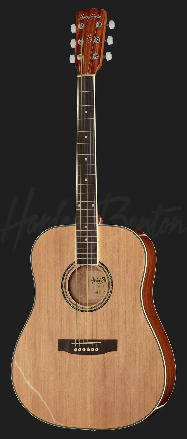 Harley Benton Custom Line D-120 NT Westerngitarre Natur Fichte