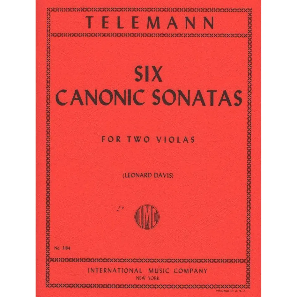 Telemann Sechs Kanonsonaten TWV40 Viola Duo International