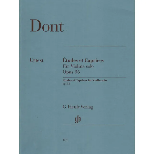 Henle Dont 24 Etüden Capricen Op.35 Violinnoten Urtext Solo