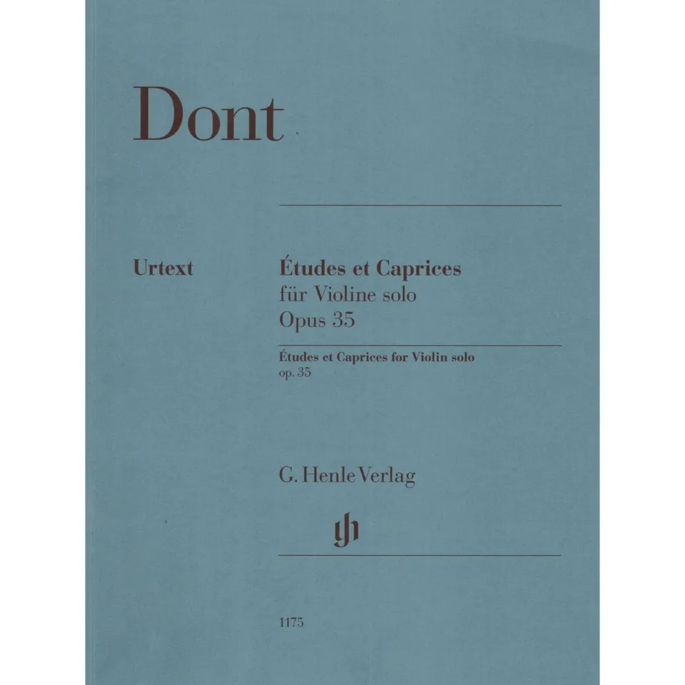 Henle Dont 24 Etüden Capricen Op.35 Violinnoten Urtext Solo