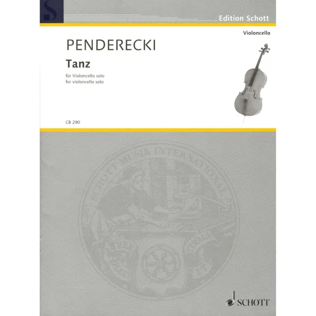 Penderecki Tanz Solo-Cello Noten Schott Transkription