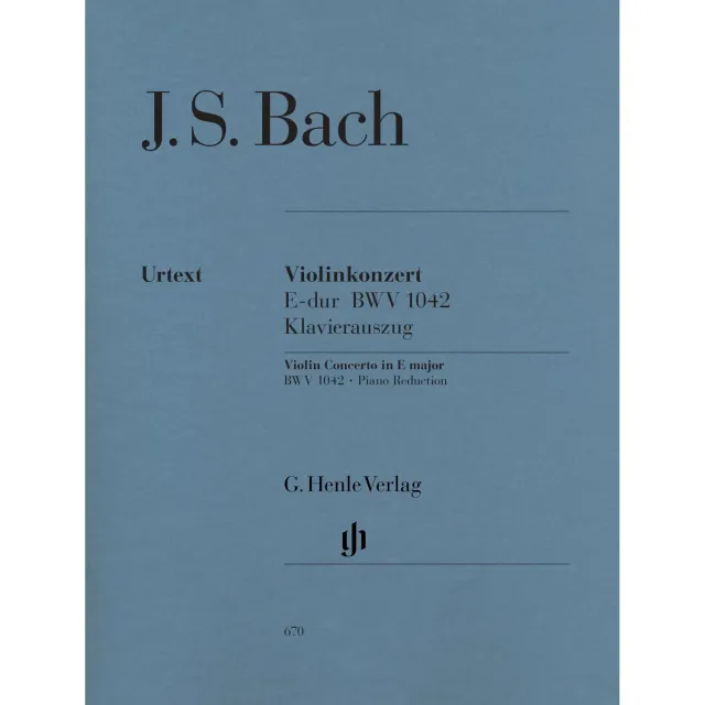 Henle Bach Violinkonzert Nr. 2 E-Dur BWV 1042 Noten Violine Urtext