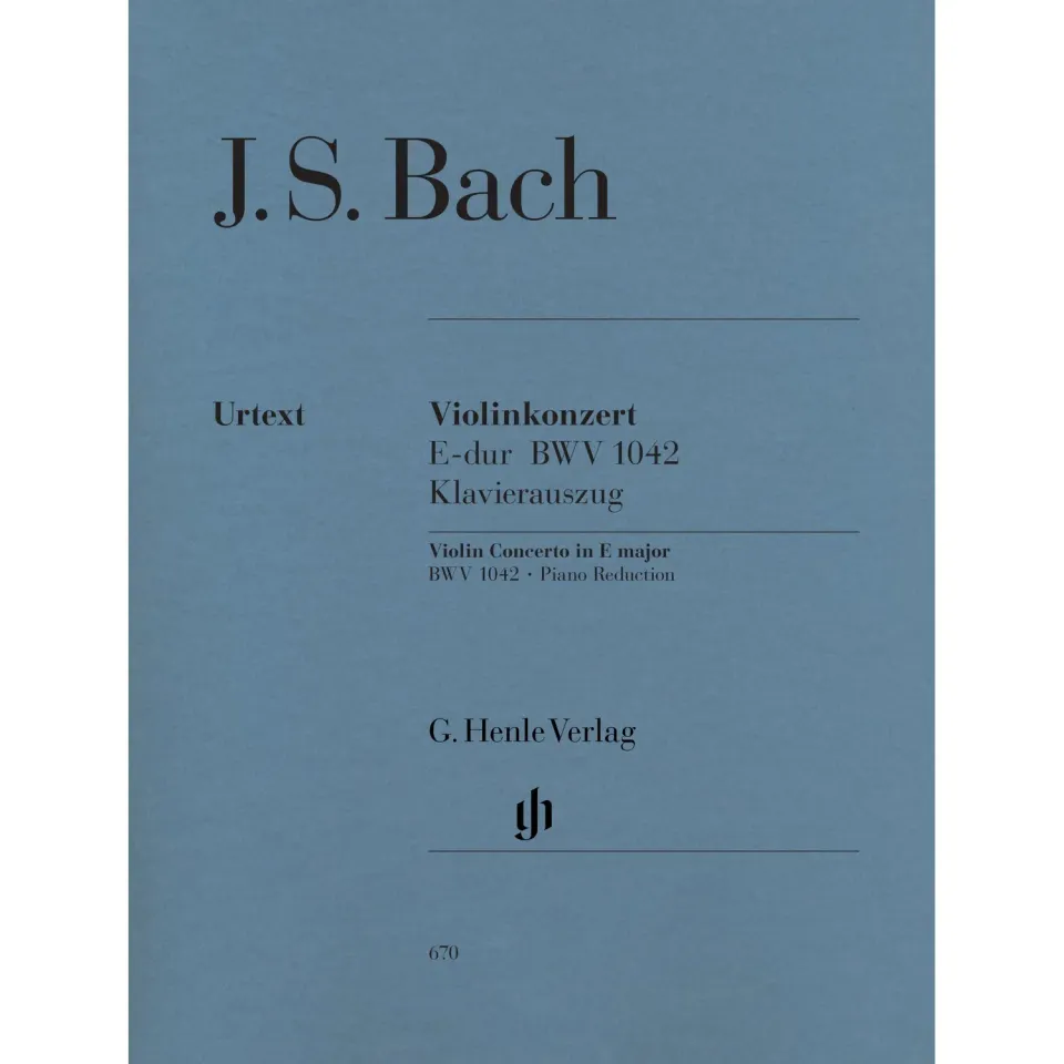 Henle Bach Violinkonzert Nr. 2 E-Dur BWV 1042 Noten Violine Urtext