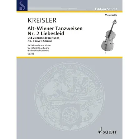Schott Kreisler Liebesleid Noten Violine Klavier Alt-Wiener Tänze Nr.2