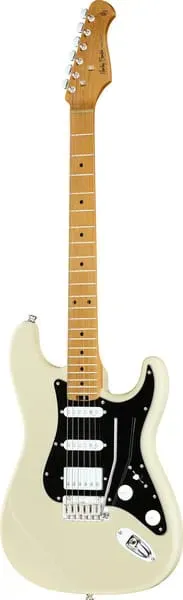 Harley Benton Rock ST-Modern E-Gitarre Olympic White HSS