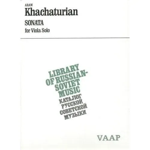 Shar Khachaturian Sonata Bratschennoten Viola Solo