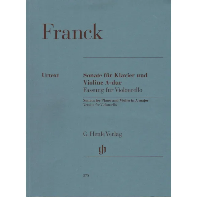 Henle Franck Sonate A-Dur Cello Klavier Noten Urtext