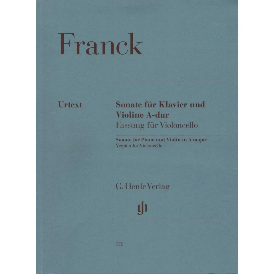 Henle Franck Sonate A-Dur Cello Klavier Noten Urtext