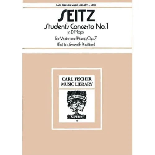 Carl Fischer Seitz Schülerkonzert Nr.1 D-Dur Op.7 Violinnoten