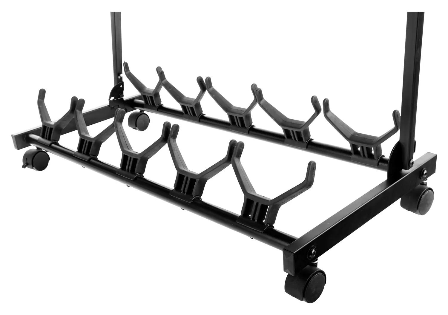 Rocktile Multistand 5-fach Gitarrenständer mit Rollen klappbar