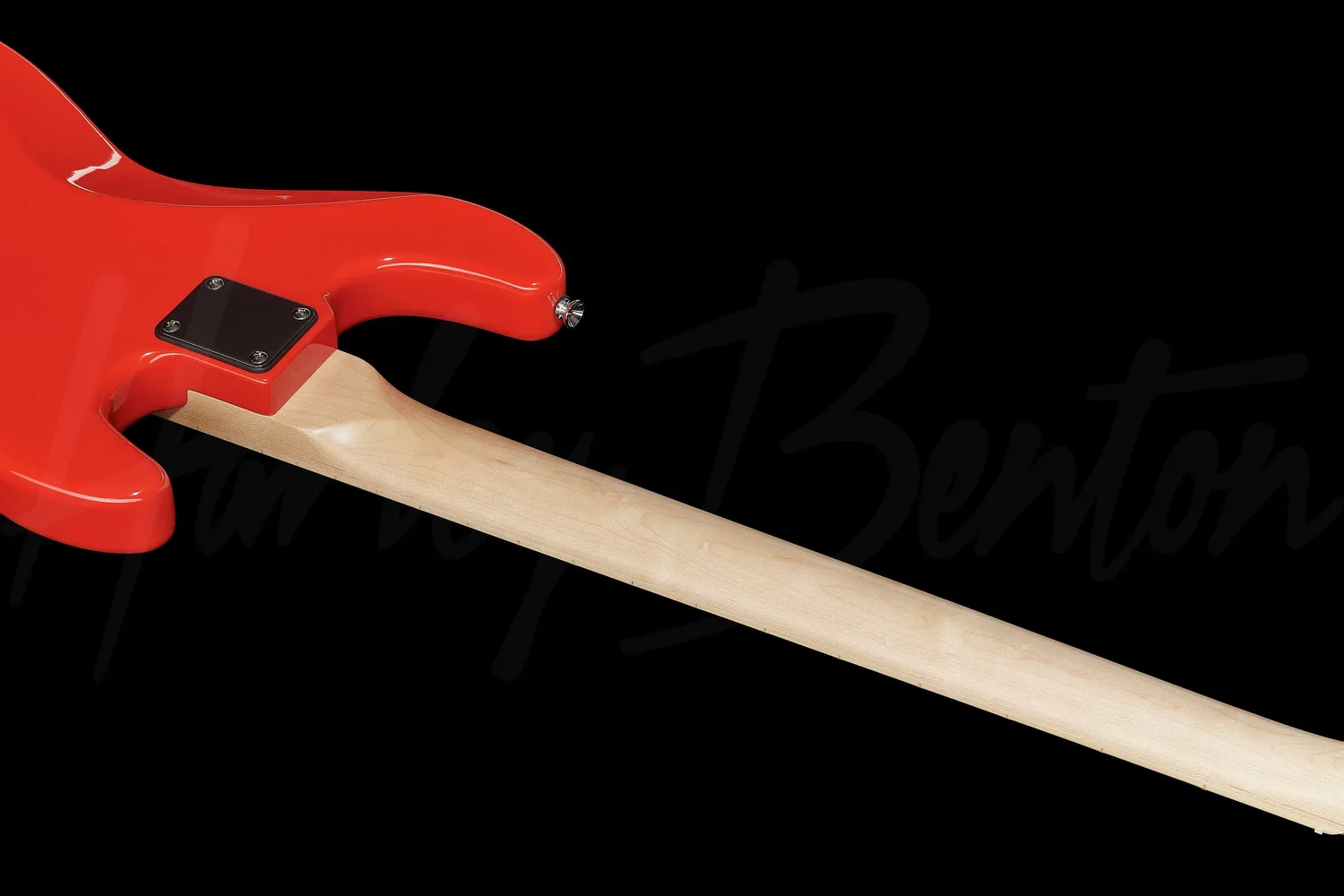 Harley Benton PB-50 E-Bass Linkshänder Fiesta Red