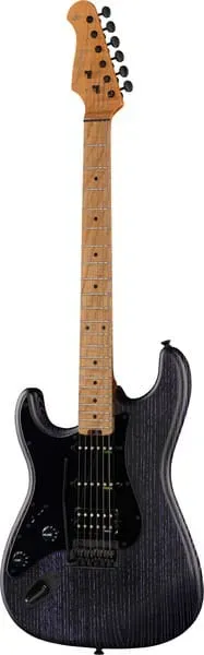 Harley Benton ST-Modern Plus MN HSS E-Gitarre lila links