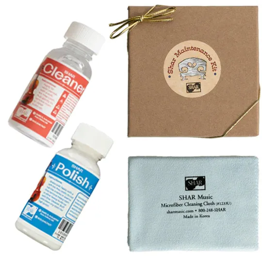 Shar Cleaner Polish Tuch Pflegeset Geschenkpack Streicherpflege