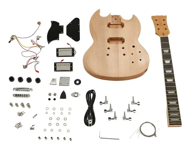 Harley Benton DIY Kit DC E-Gitarren-Bausatz Double-Cut