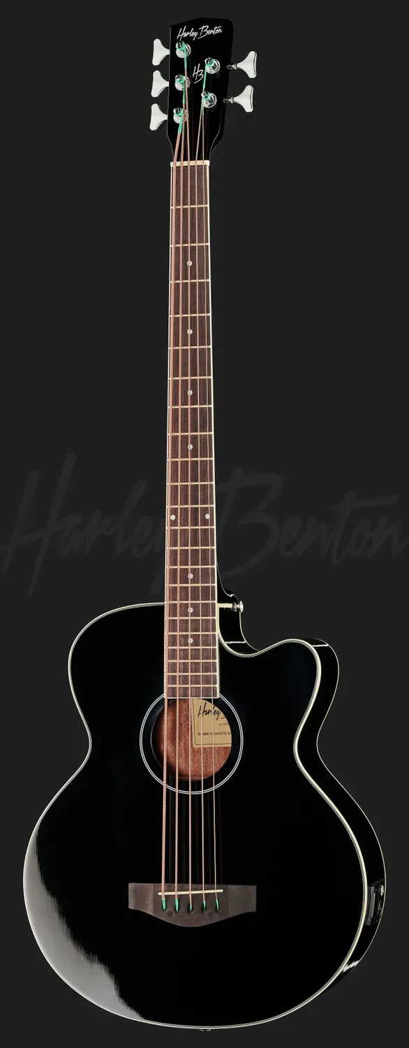 Harley Benton Custom Line B-35BK Akustikbass 5-Saiter schwarz