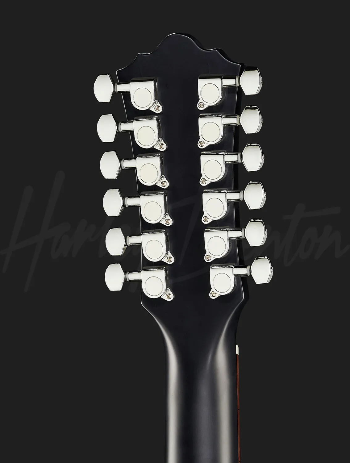 Harley Benton Custom Line CLD-10SCE-12 Westerngitarre 12-saitig Schwarz