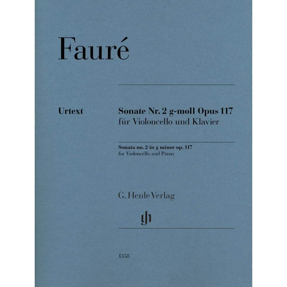 Shar Music Fauré Sonate Nr. 2 g-moll op. 117 Cello Noten Klavier