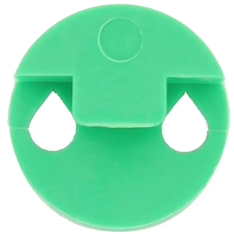 Tourte Round 2 Holes Geigendämpfer grün Gummi