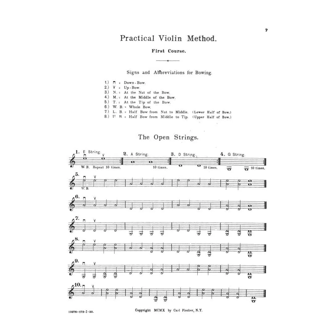 Shar Music Hohmann Practical Violin Method Book 1 Noten Anfänger