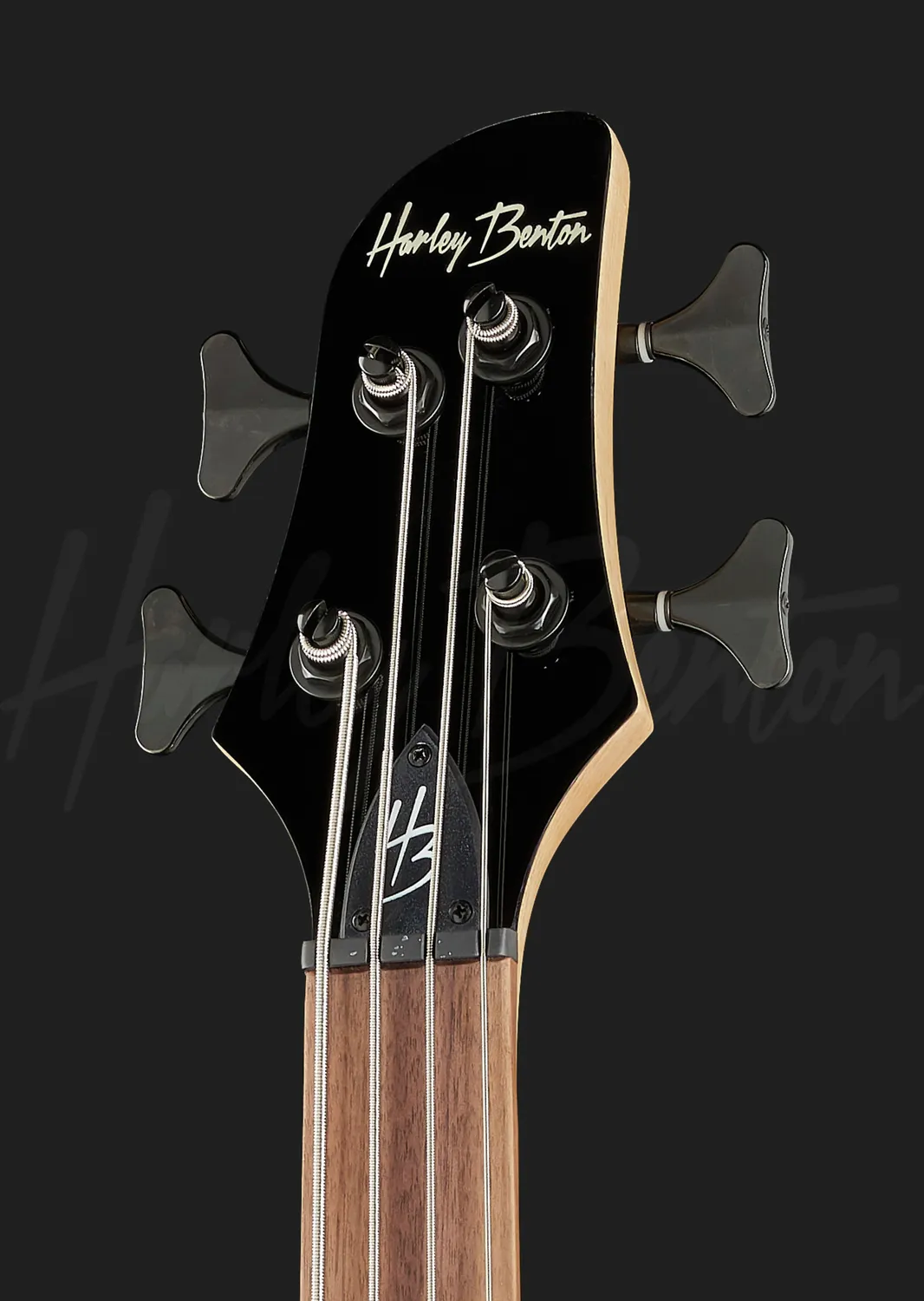 Harley Benton B-450FL BK E-Bass Fretless Schwarz
