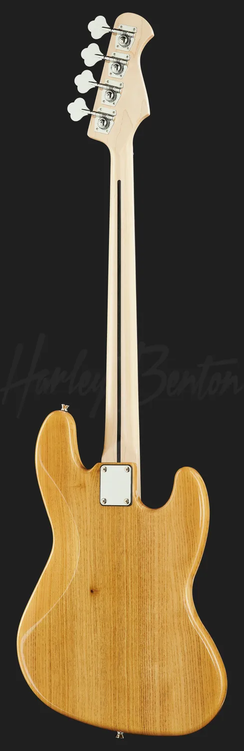 Harley Benton Vintage JB-75LH NA E-Bass Linkshänder Natur Esche