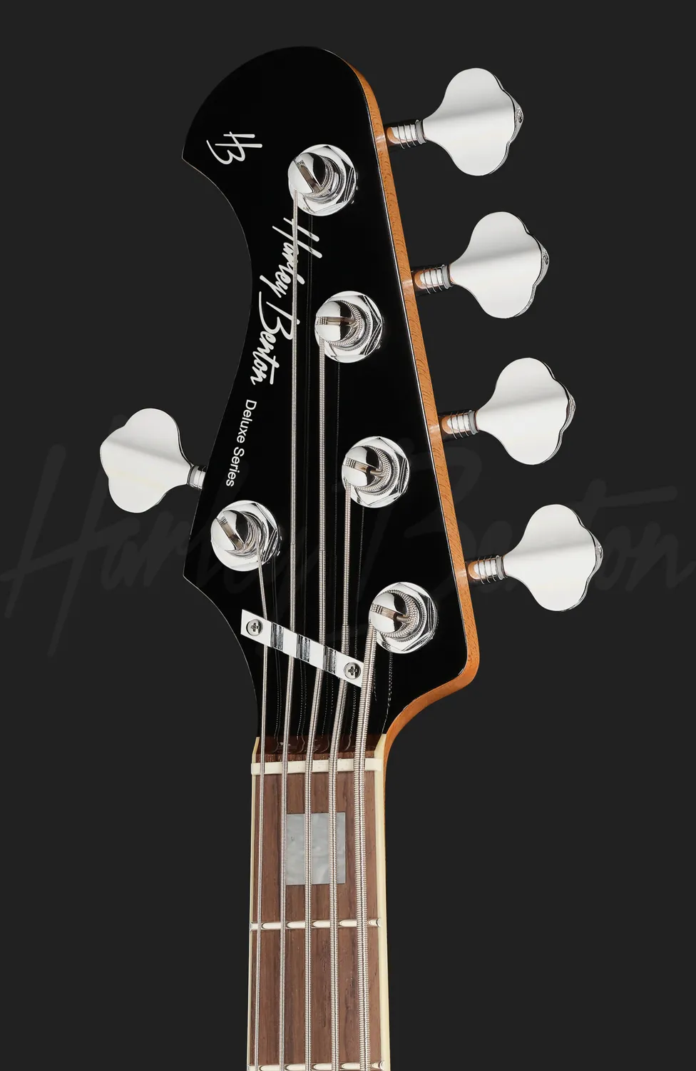 Harley Benton MV-5PJ LH E-Bass 5-Saiter Schwarz Linkshänder