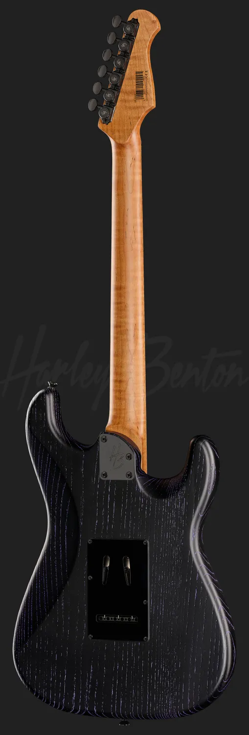 Harley Benton ST-Modern Plus MN HSS E-Gitarre lila links